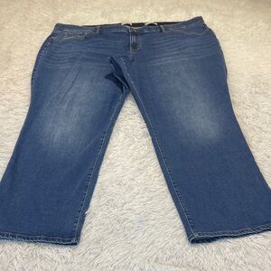 Wonderly Women's Straight Leg Blue Jeans SIZE  22W MID RISE STRAIGHT